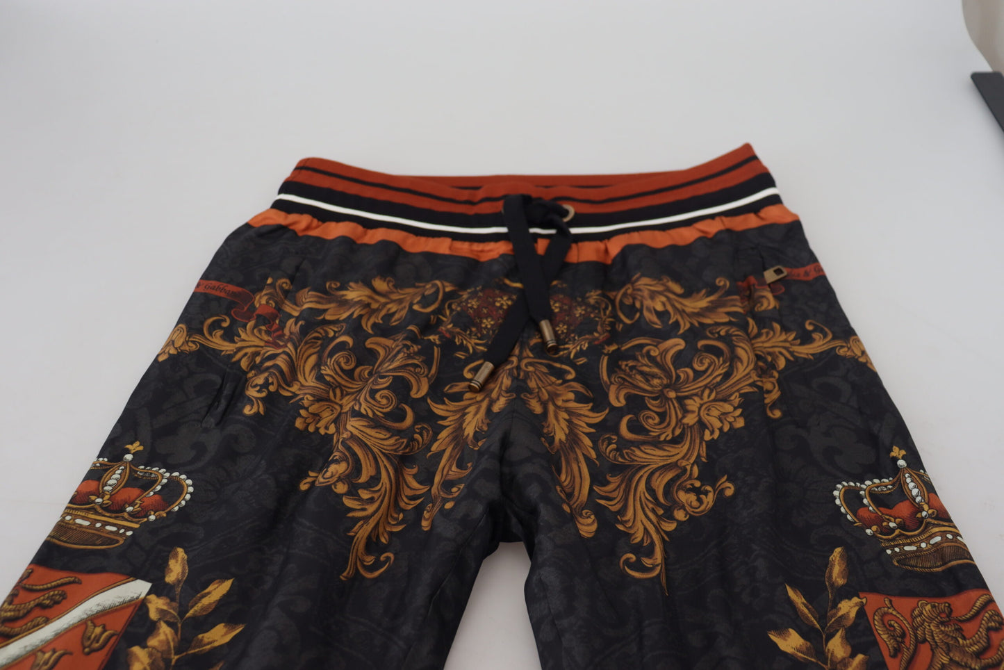 Dolce & Gabbana Barocke Krone Seiden Sweatpants