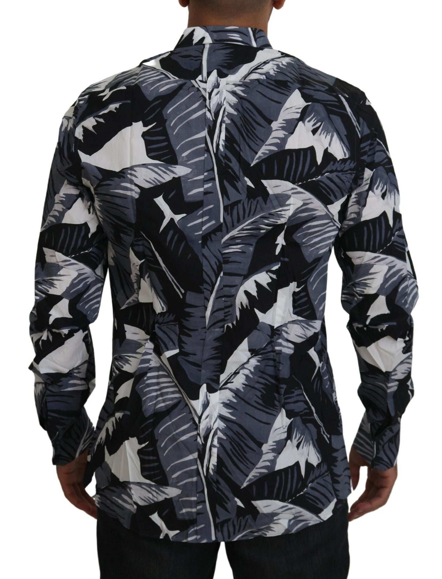 Dolce &amp; Gabbana Multicolor Banana Leaf Print Casual Shirt