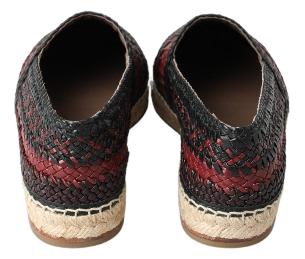 Dolce &amp; Gabbana Elegant espadrilles made of woven leather