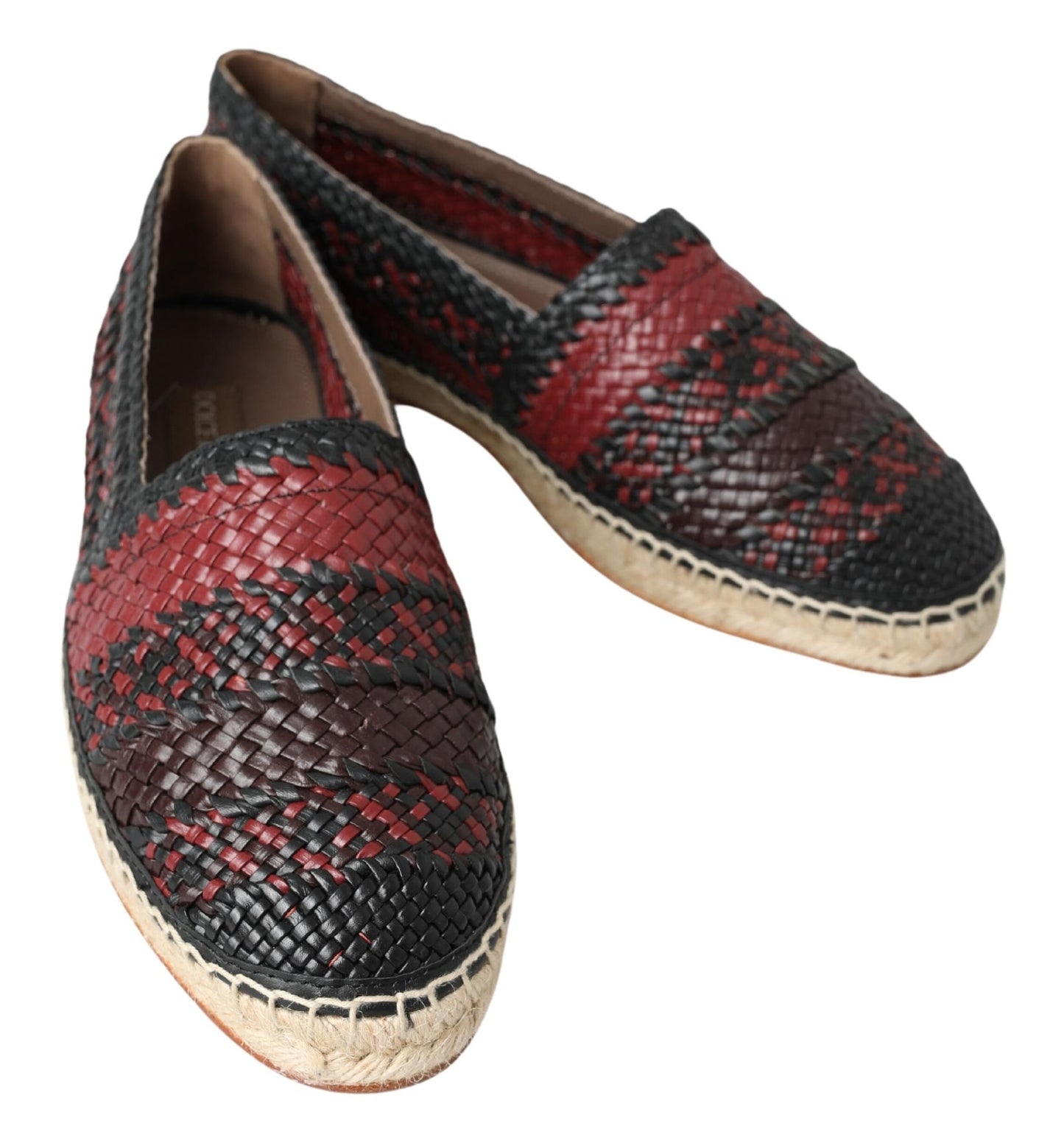 Dolce &amp; Gabbana Elegant espadrilles made of woven leather