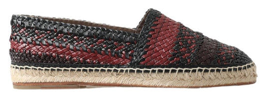 Dolce & Gabbana Elegante Espadrilles aus gewebtem Leder