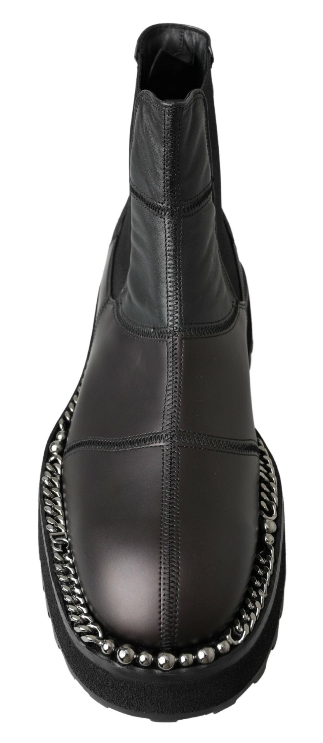 Dolce & Gabbana Eleganter schwarzer Knöchel-Stretch-Stiefel