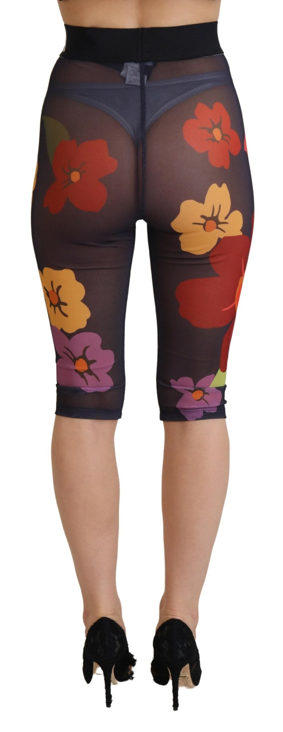 Dolce & Gabbana Elegante Leggings mit Blumenmuster und hoher Taille