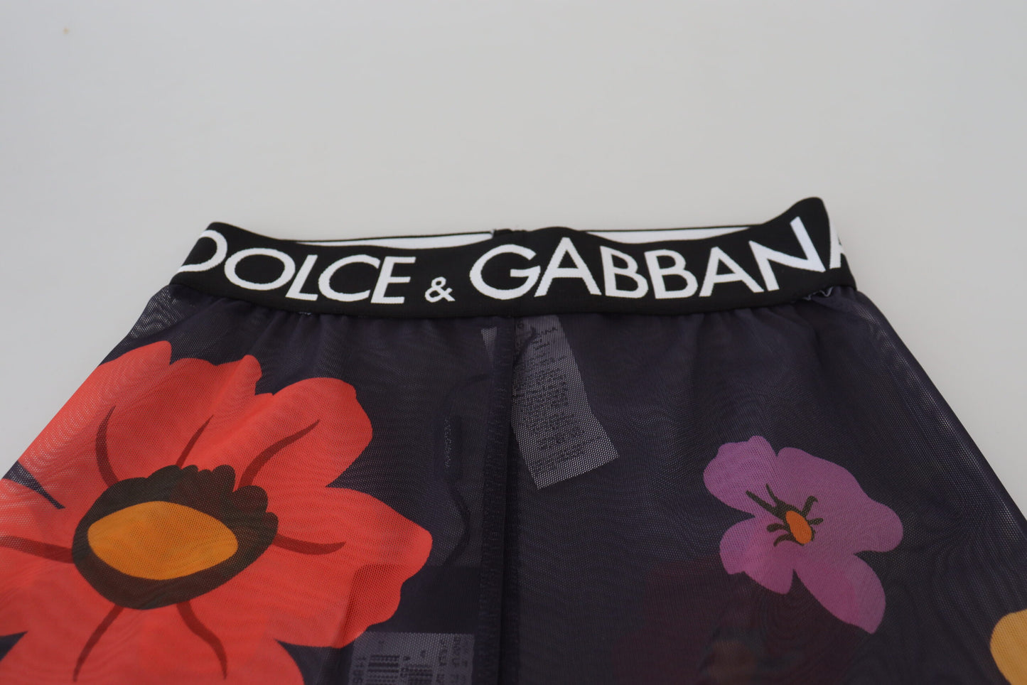 Dolce & Gabbana Elegante Leggings mit Blumenmuster und hoher Taille