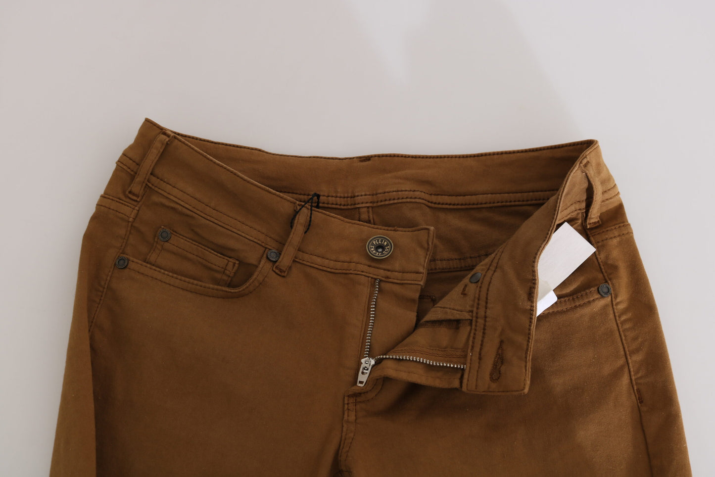 PLEIN SUD Schicke Skinny-Hose aus Baumwolle mit mittlerer Taille