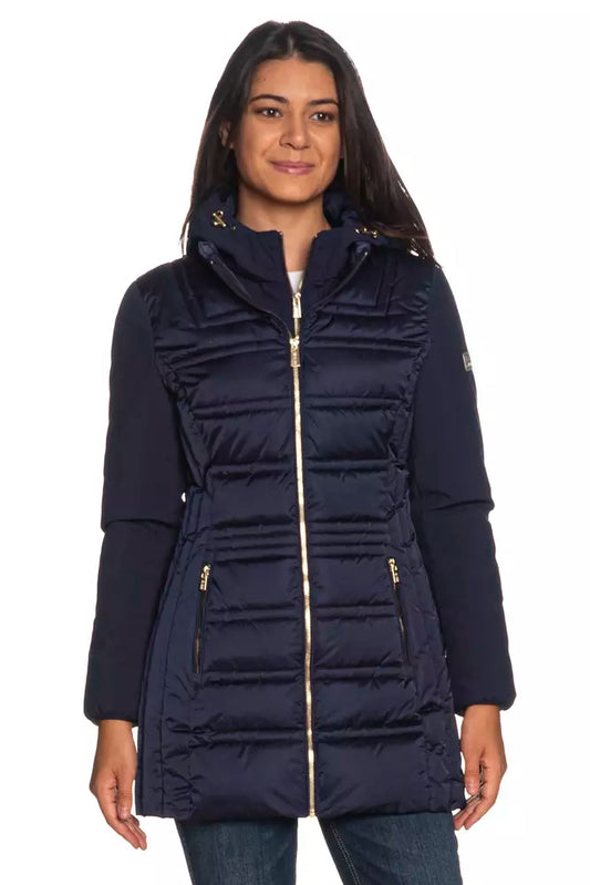 Yes Zee Blaue Polyester Damenjacke