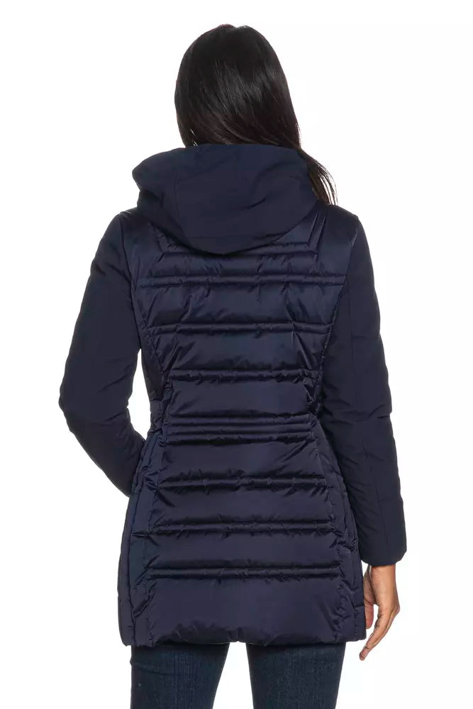 Yes Zee Blaue Polyester Damenjacke