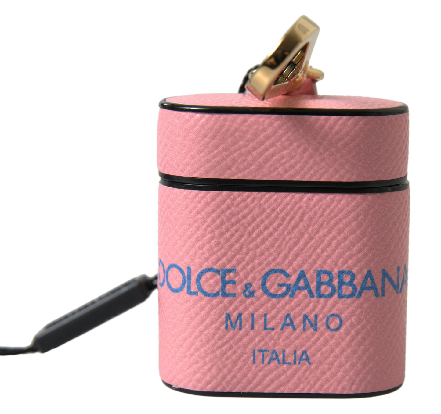 Dolce &amp; Gabbana Chic Airpods case made of calf leather in pink