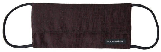 Dolce &amp; Gabbana Elegant maroon face mask with logo detail
