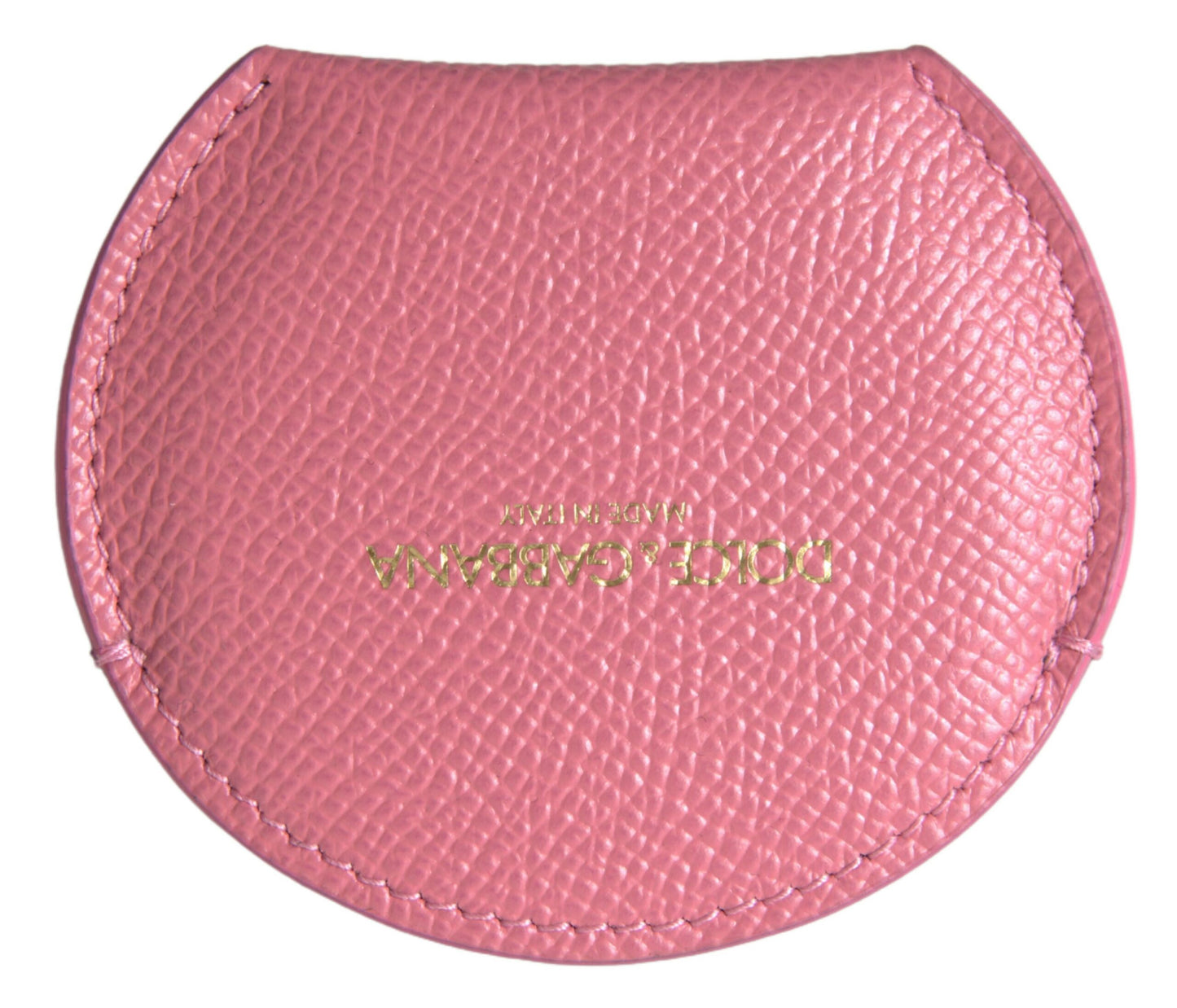 Dolce & Gabbana Eleganter rosa Leder-Spiegelhalter