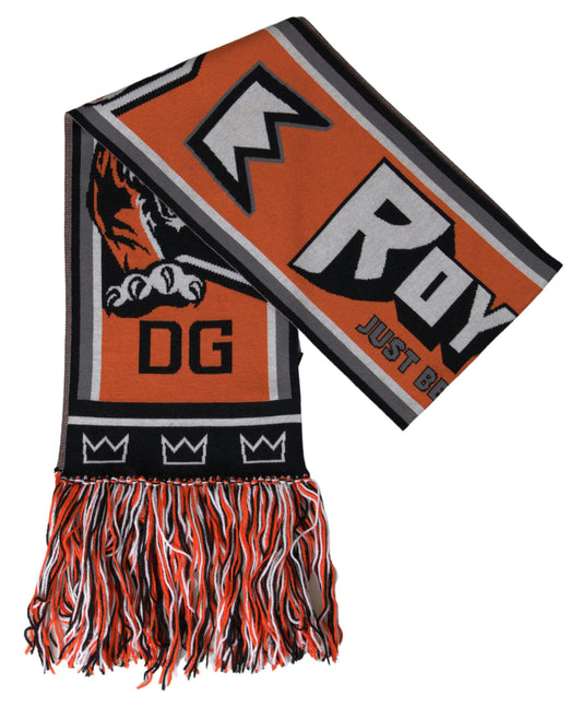 Dolce &amp; Gabbana Exquisite multicolor scarf made of wool and cashmere