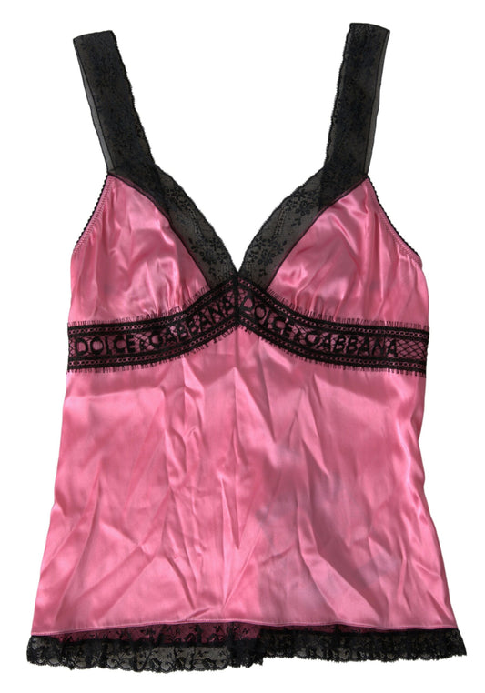 Dolce & Gabbana Seidener Charme Rosa Camisole