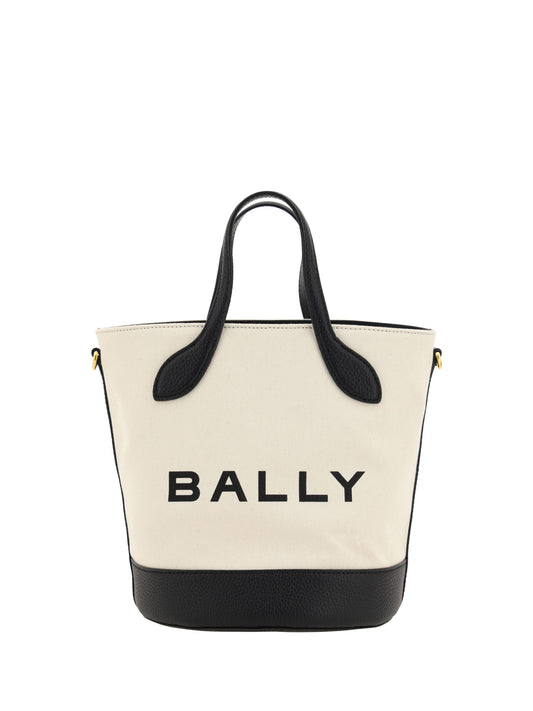 Bally Elegant Monogram Bucket Bag mustavalkoinen