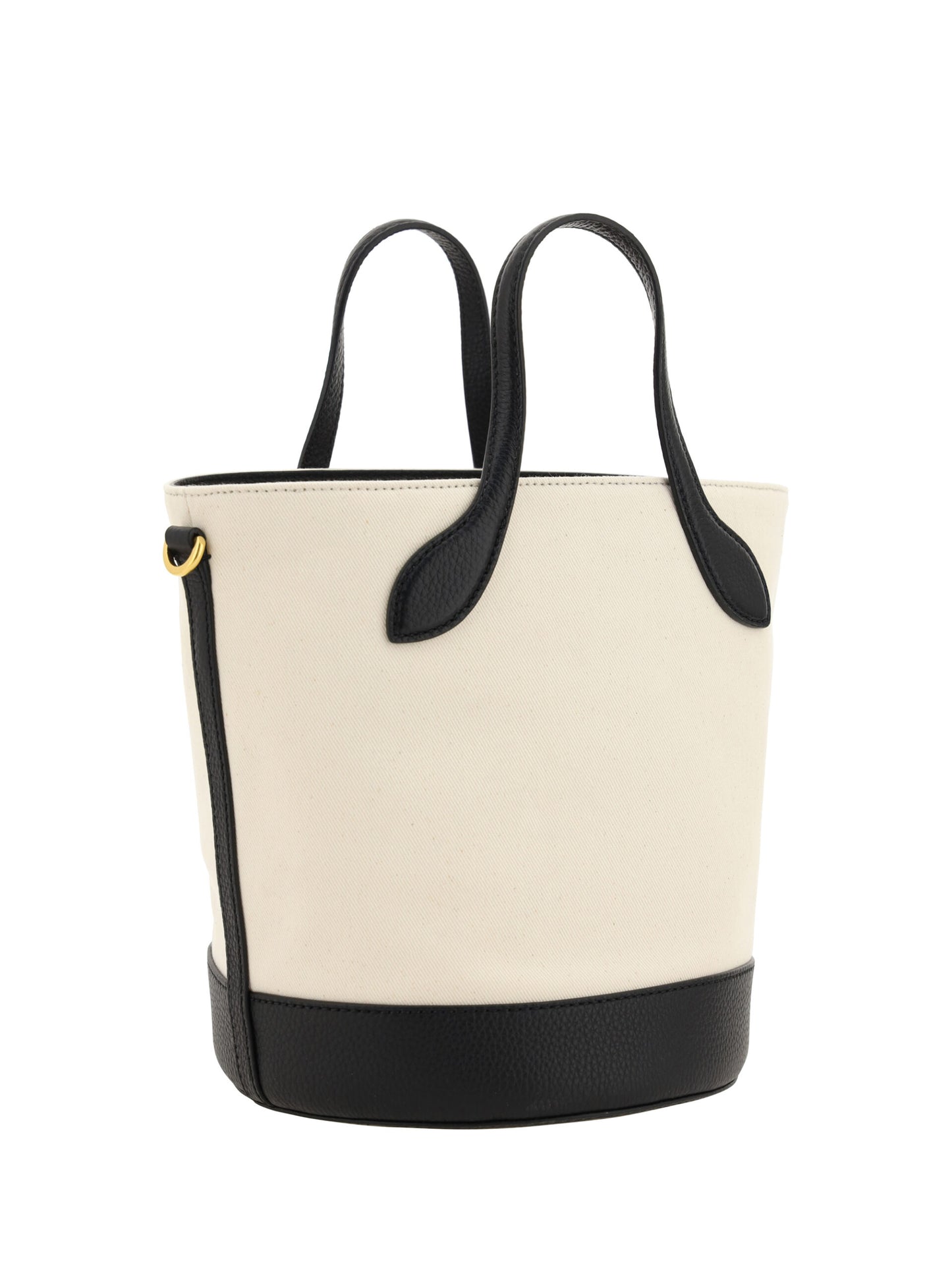 Bally Elegant Monogram Bucket Bag in Black &amp; White