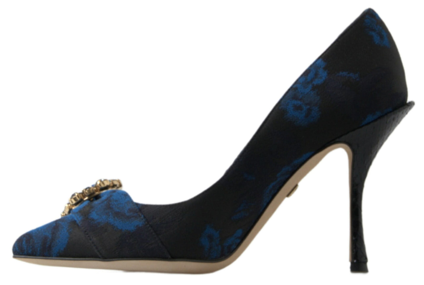 Dolce &amp; Gabbana Elegant Blue Crystal koristellut pumput