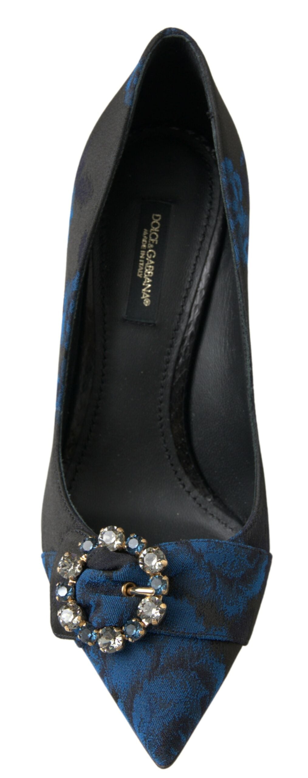 Dolce &amp; Gabbana Elegant Blue Crystal koristellut pumput