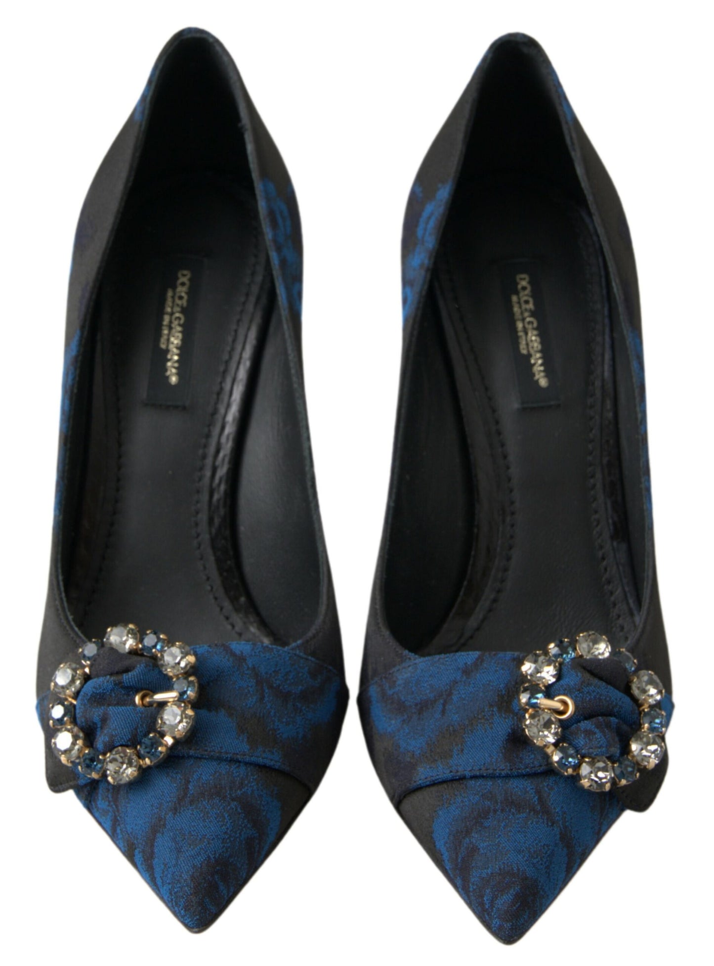 Dolce &amp; Gabbana Elegant Blue Crystal koristellut pumput