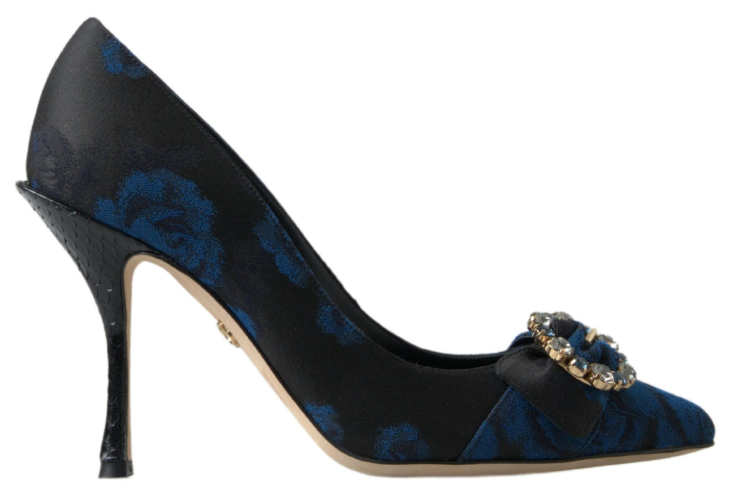 Dolce &amp; Gabbana Elegant Blue Crystal koristellut pumput