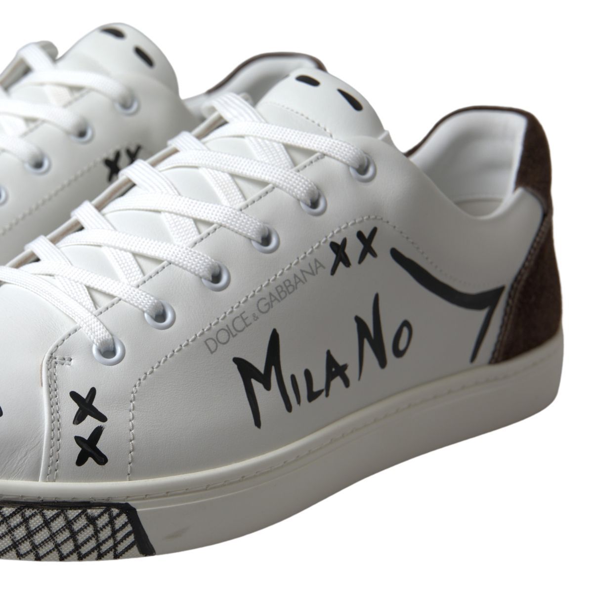 Dolce &amp; Gabbana Simple white leather sneakers