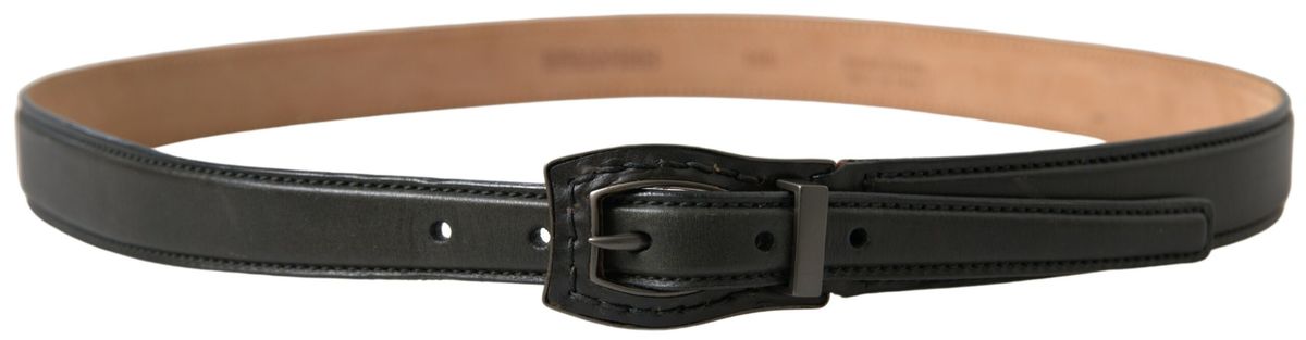 Ermanno Scervino Exquisite Italian leather belt with metal buckle