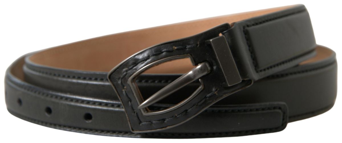 Ermanno Scervino Exquisite Italian leather belt with metal buckle