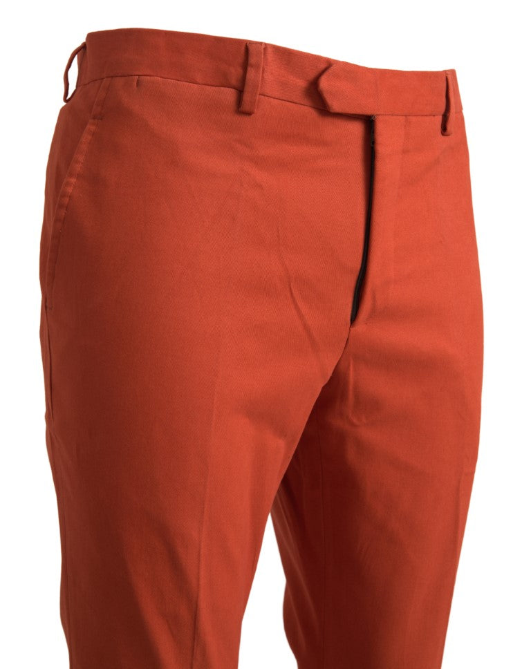 BENCIVENGA Elegant orange trousers made of pure cotton