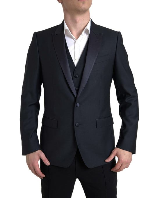 Dolce &amp; Gabbana Elegantti kaksiosainen slim fit martinipuku