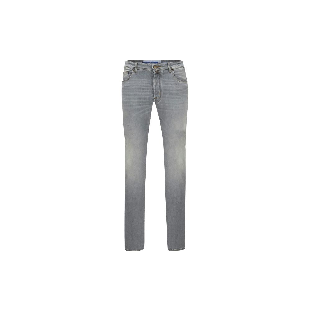 Jacob Cohen Plain grey stretch denim with slim fit