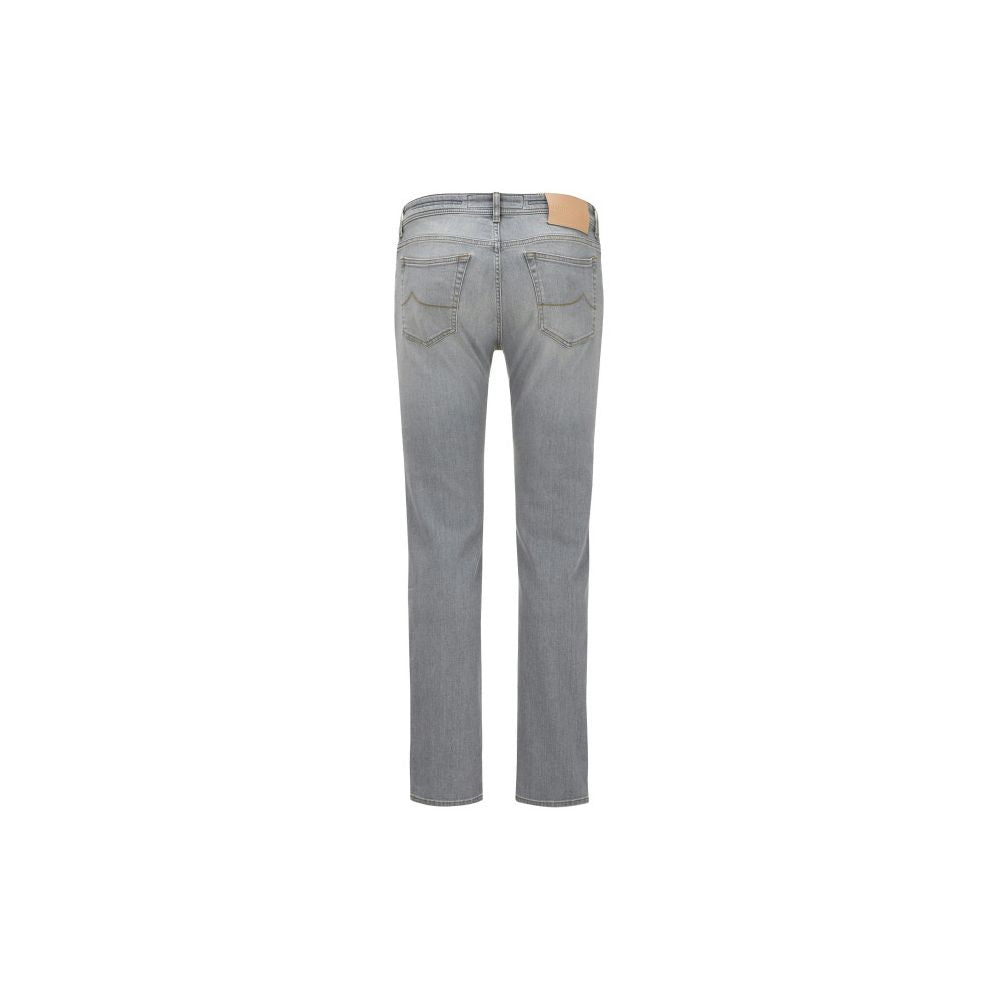 Jacob Cohen Plain grey stretch denim with slim fit