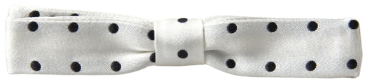 Dolce &amp; Gabbana Stylish Polka Dot Silk Bow Tie