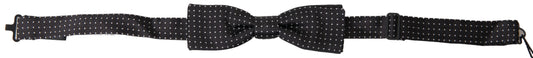 Dolce &amp; Gabbana Elegant Black Silk Bow Tie