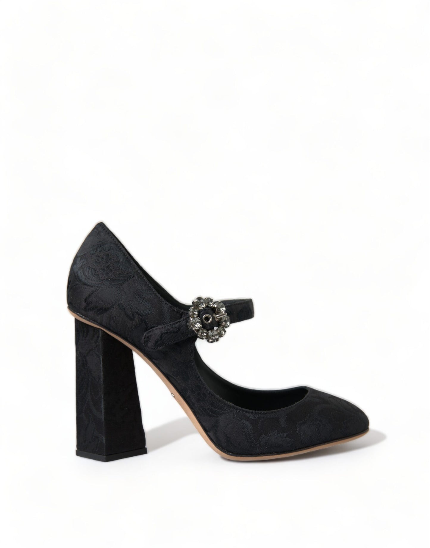 Dolce &amp; Gabbana Chic Black Brocade Mary Janes Pumps