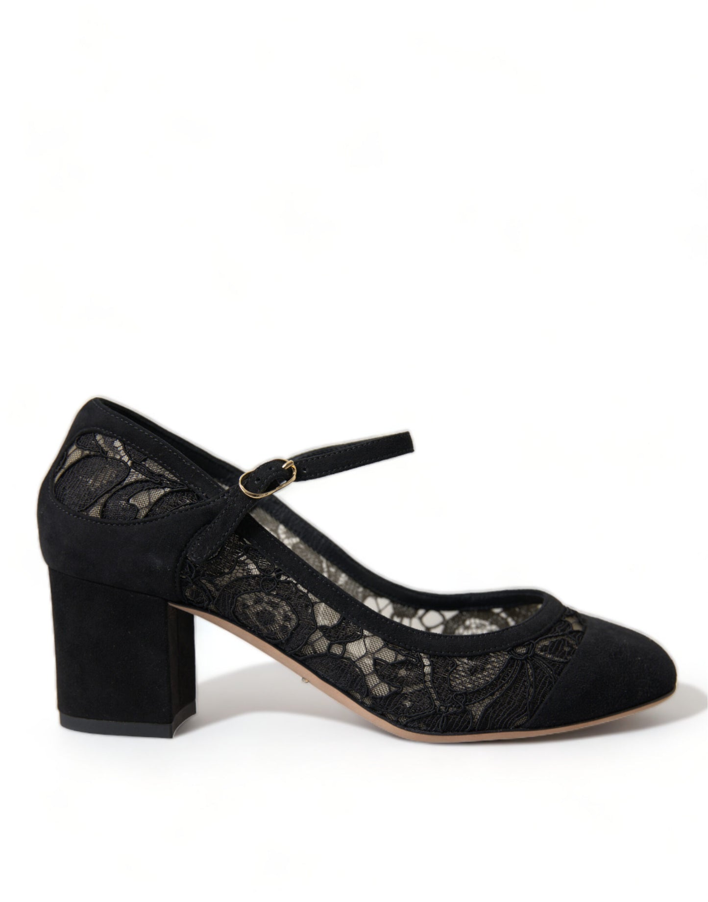 Dolce &amp; Gabbana Elegant Suede Mary Jane Heels with Point