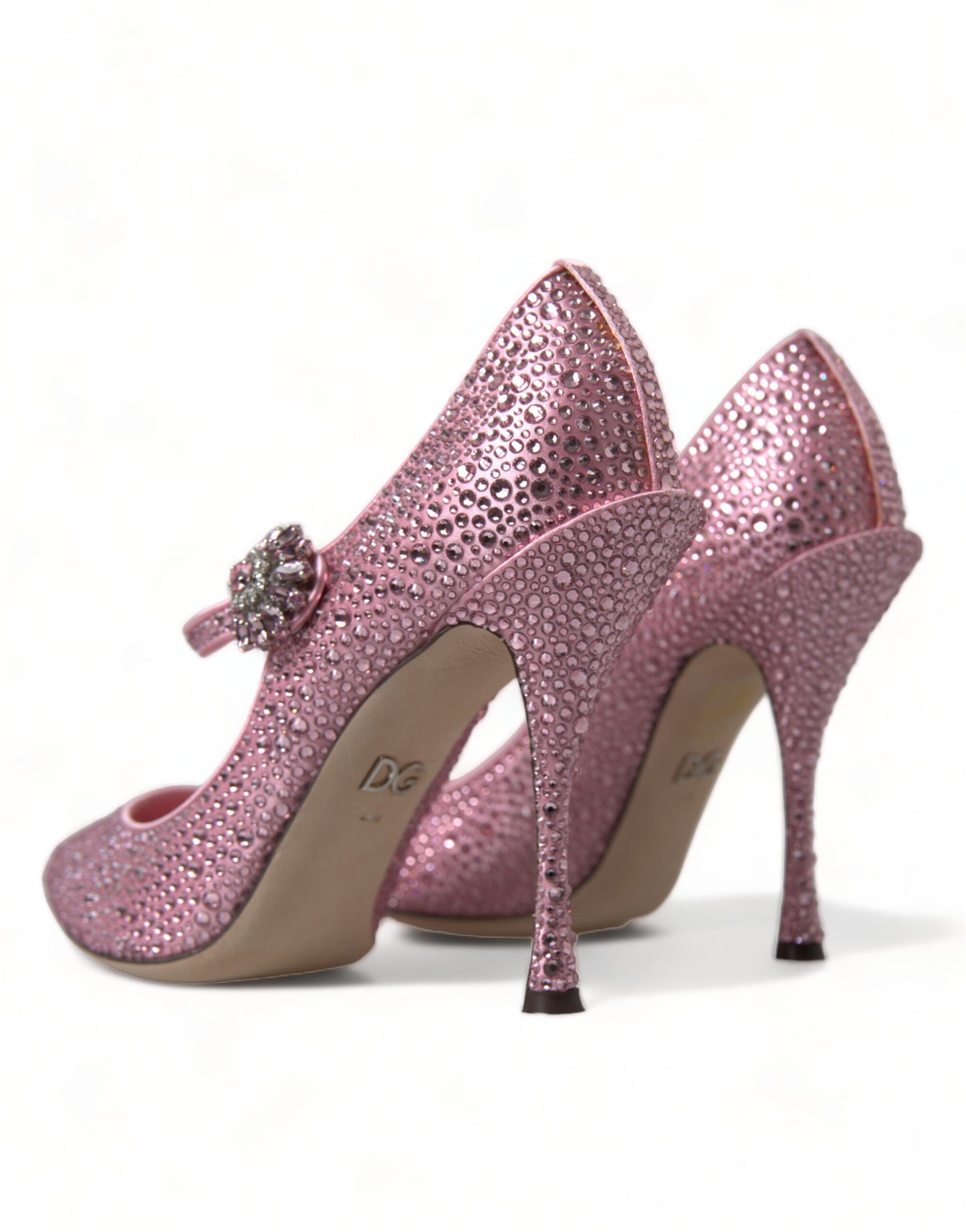 Dolce &amp; Gabbana Charming Pink Crystal Pumps