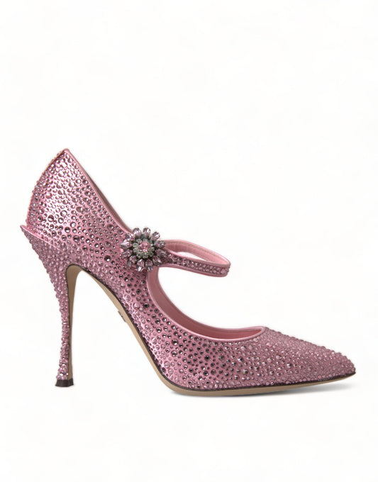 Dolce &amp; Gabbana Charming Pink Crystal Pumps