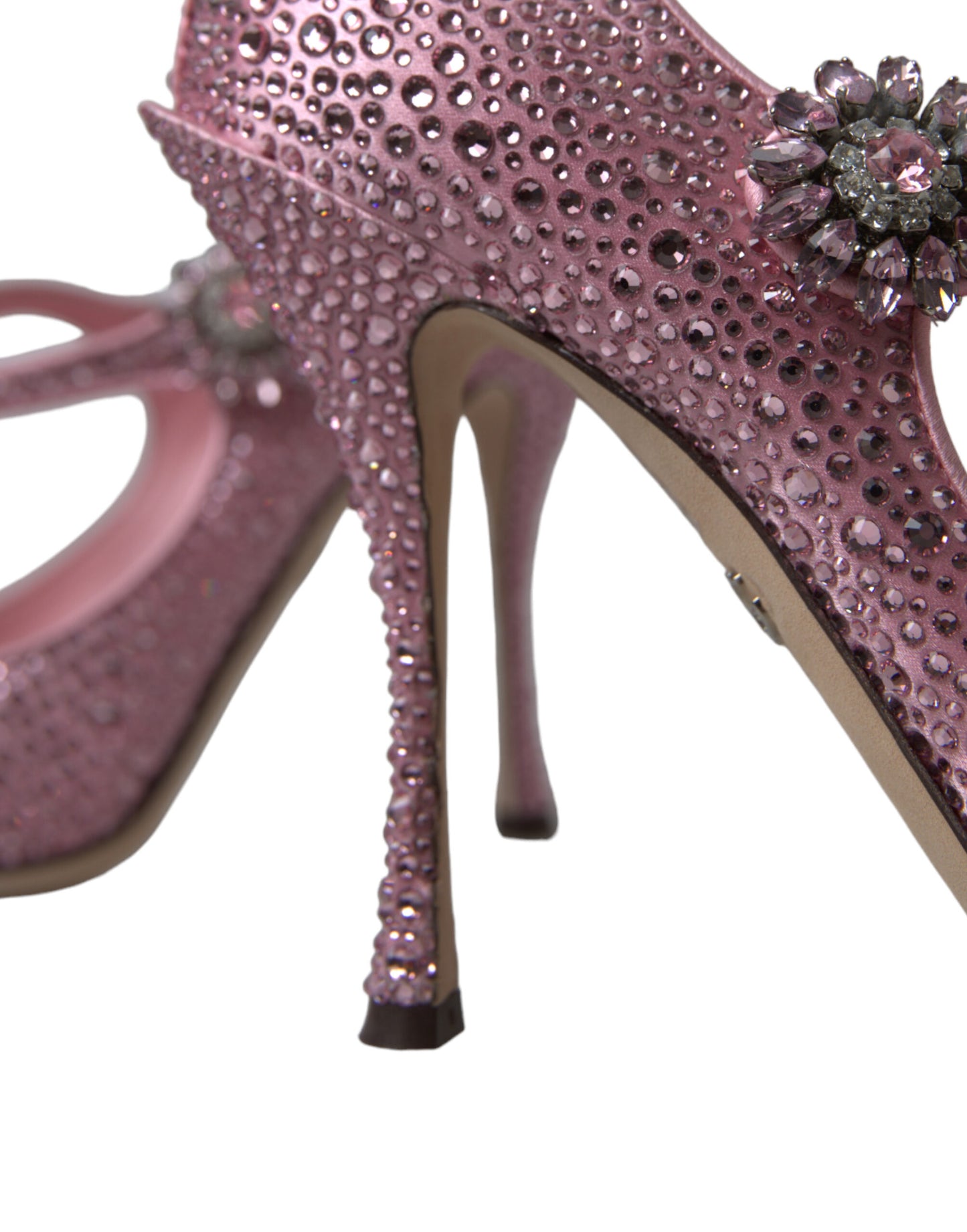 Dolce &amp; Gabbana Charming Pink Crystal Pumps