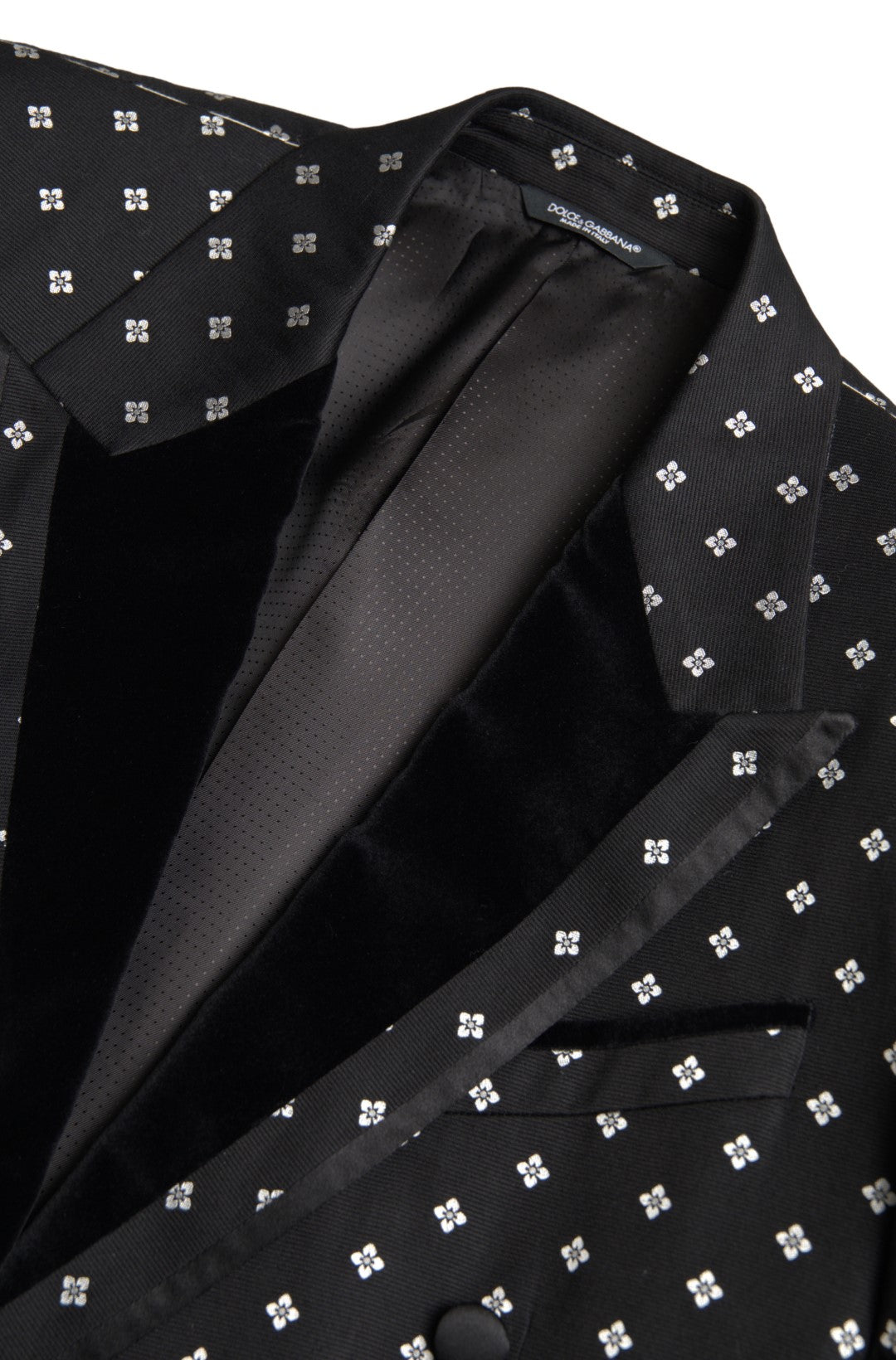 Dolce & Gabbana Eleganter, geometrisch gemusterter, schmaler Blazer