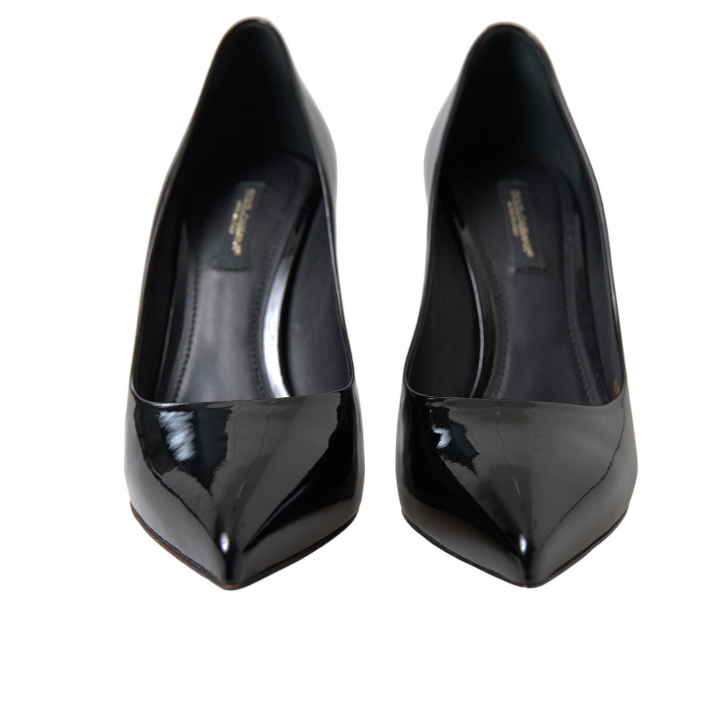 Dolce &amp; Gabbana Elegant black patent stiletto heels