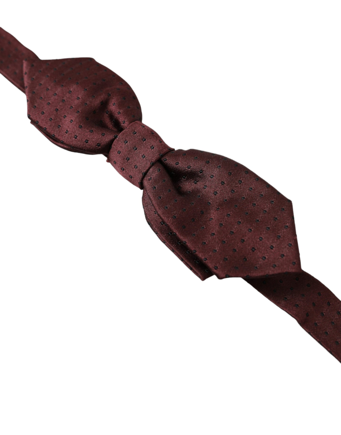 Dolce &amp; Gabbana Elegant Silk Bow Tie in Bordeaux