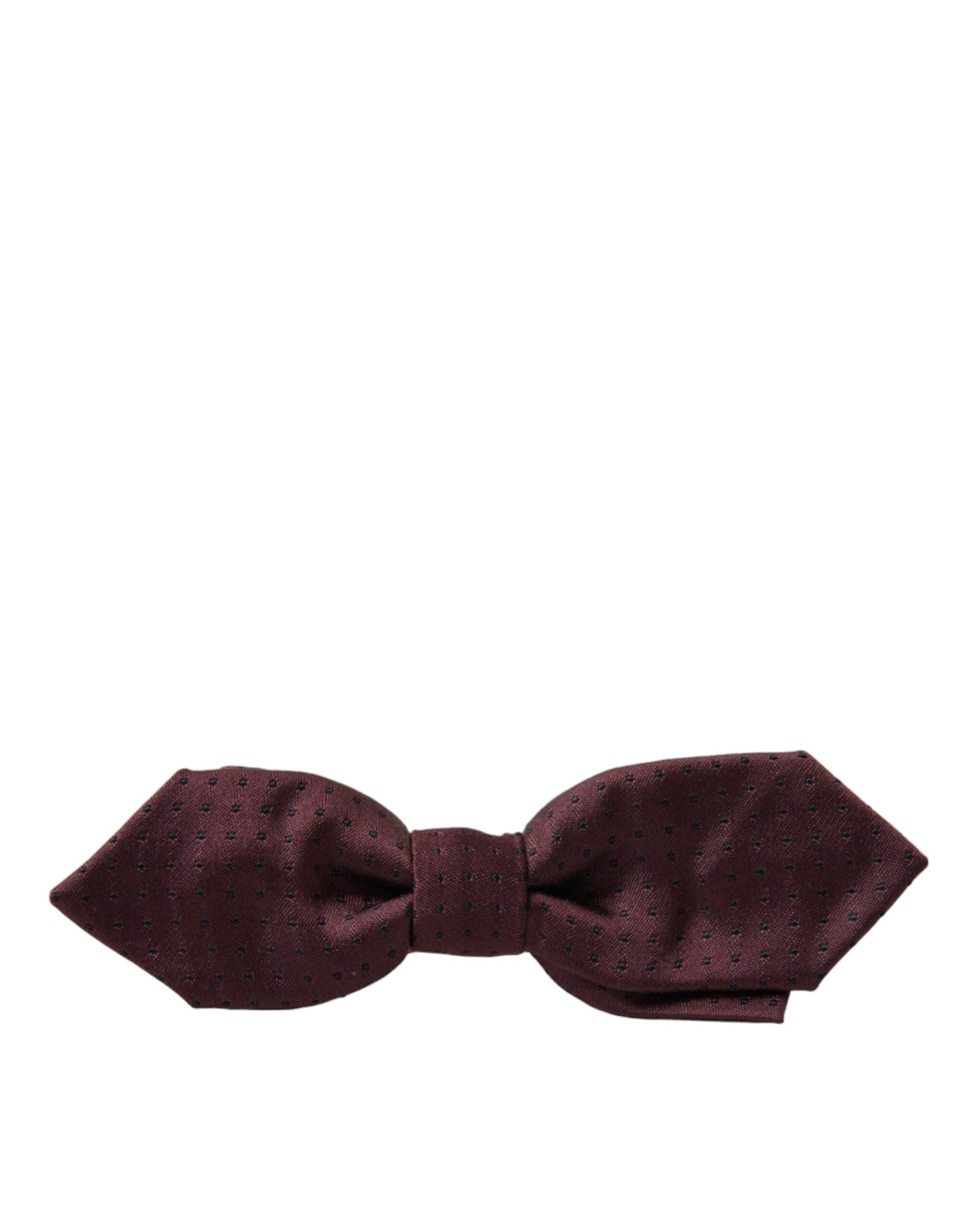 Dolce &amp; Gabbana Elegant Silk Bow Tie in Bordeaux