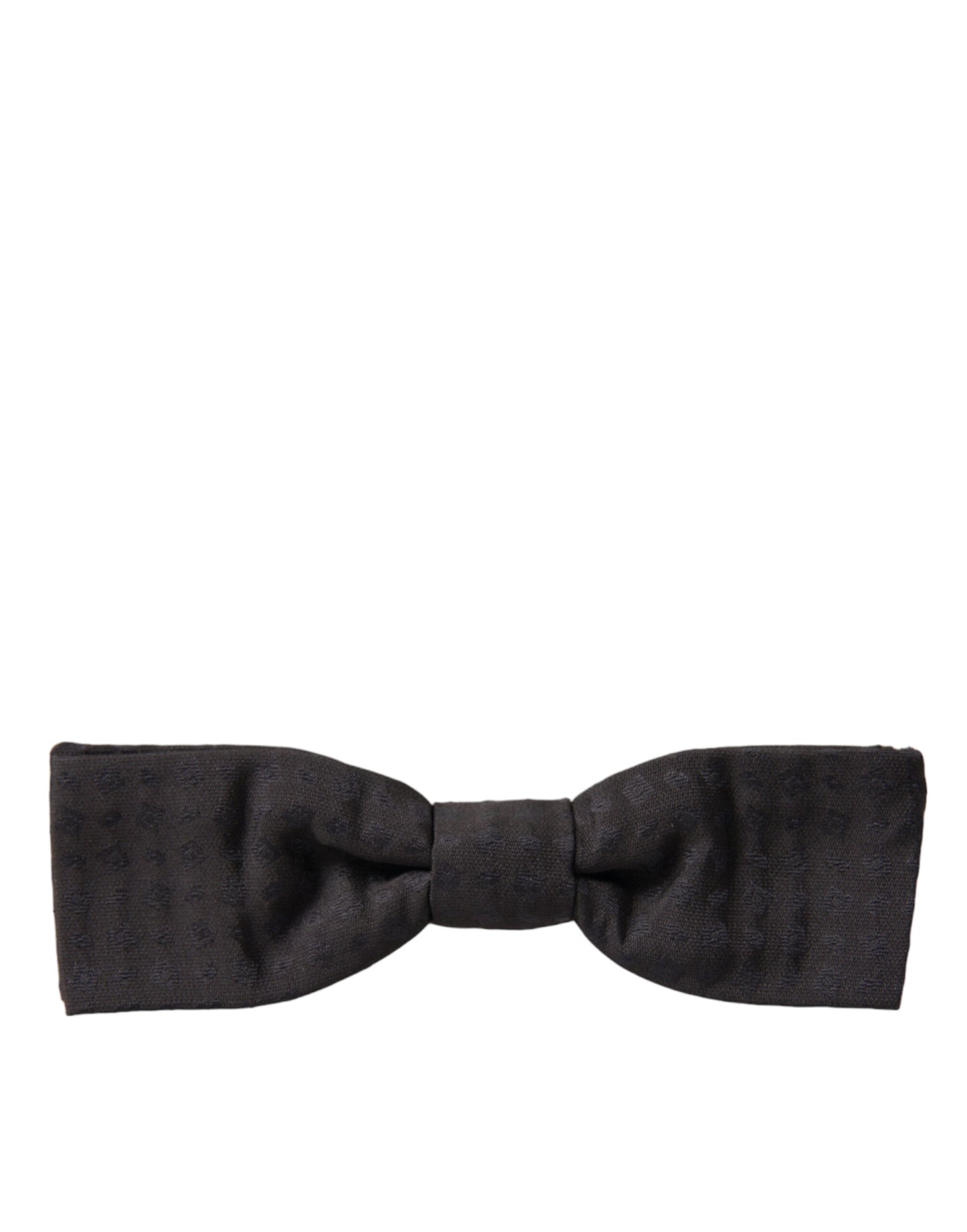 Dolce &amp; Gabbana Elegant Brown Fantasy Silk Bow Tie