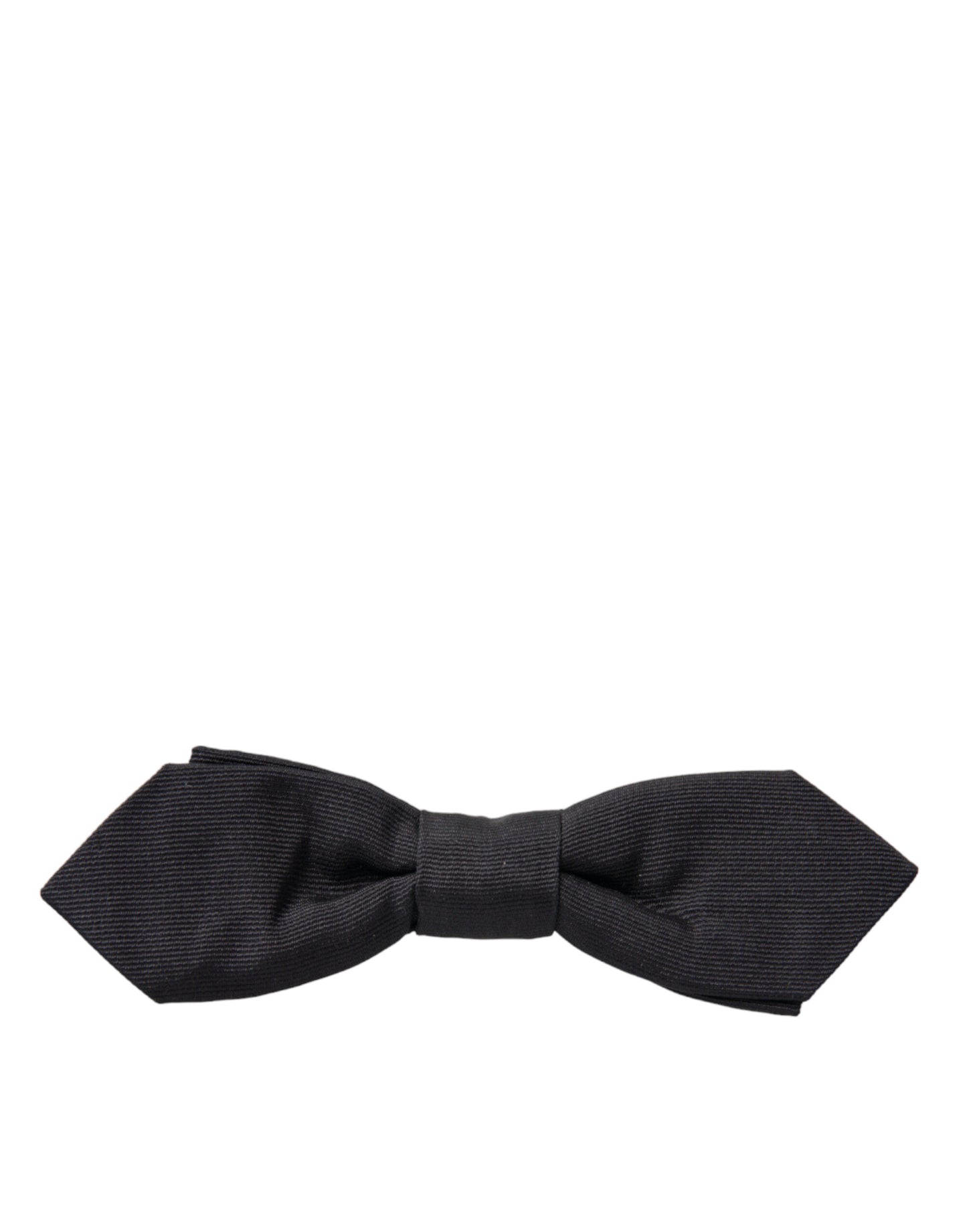 Dolce &amp; Gabbana Elegant Black Silk Bow Tie