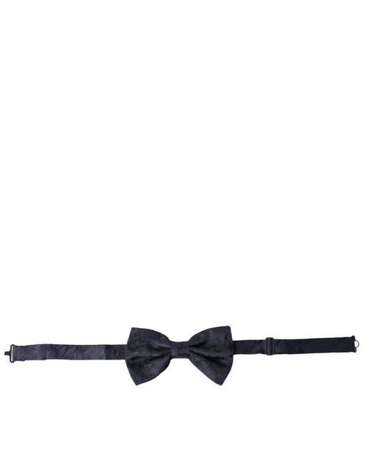 Dolce &amp; Gabbana Elegant Silk Bow Tie Blue