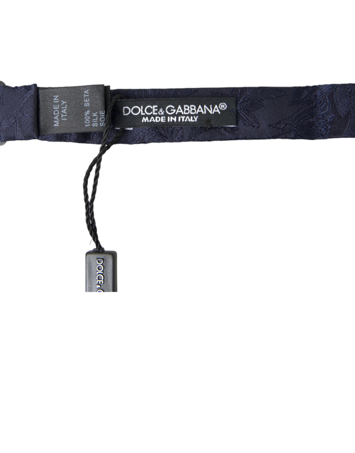 Dolce &amp; Gabbana Elegant Silk Bow Tie Blue