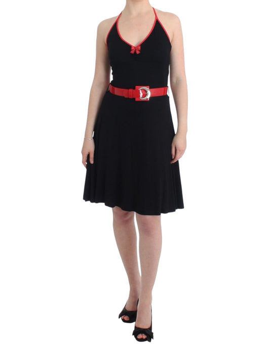 Roccobarocco Elegant black knee-length dress by Palladio