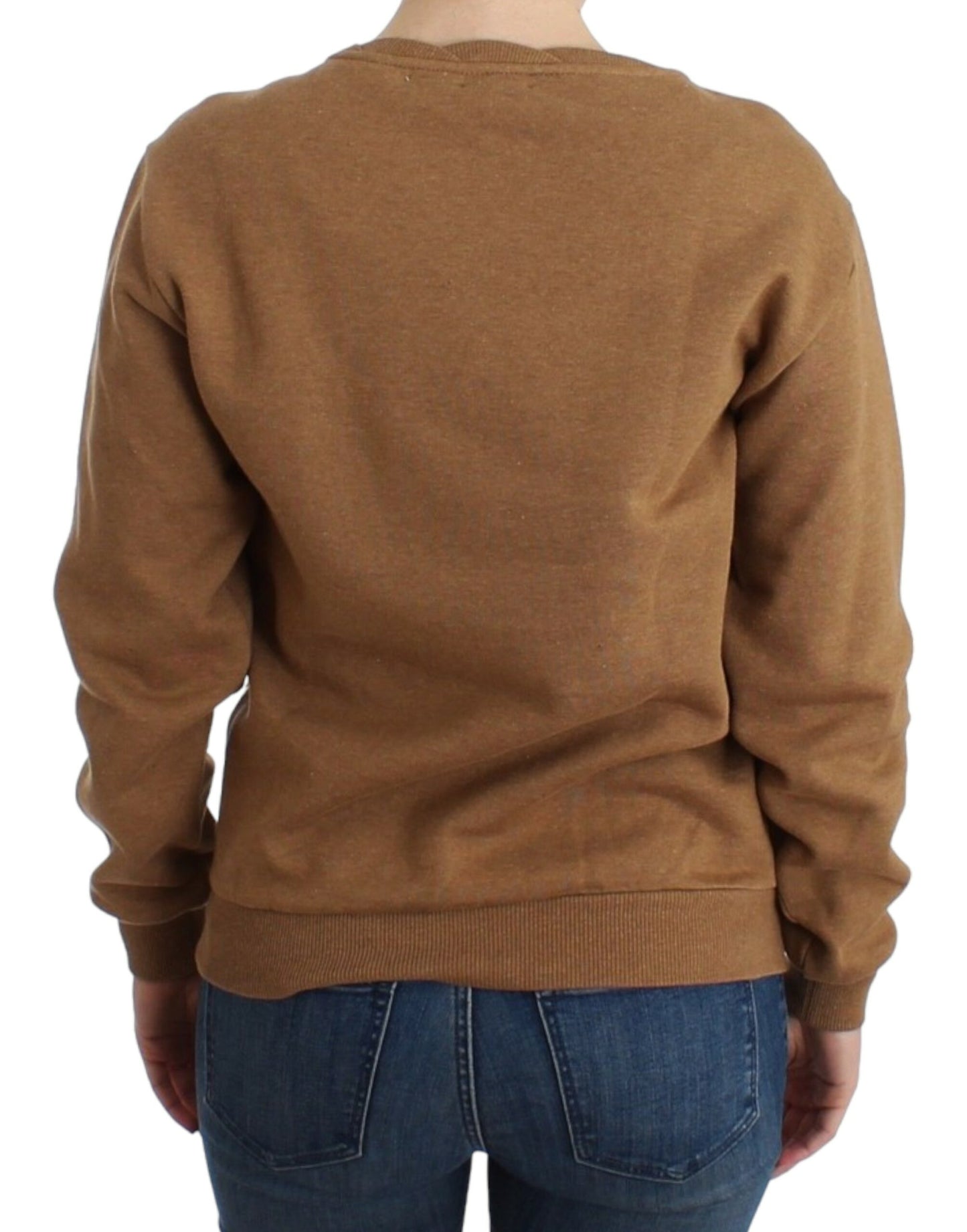 John Galliano Chic brown cotton sweater with round neck