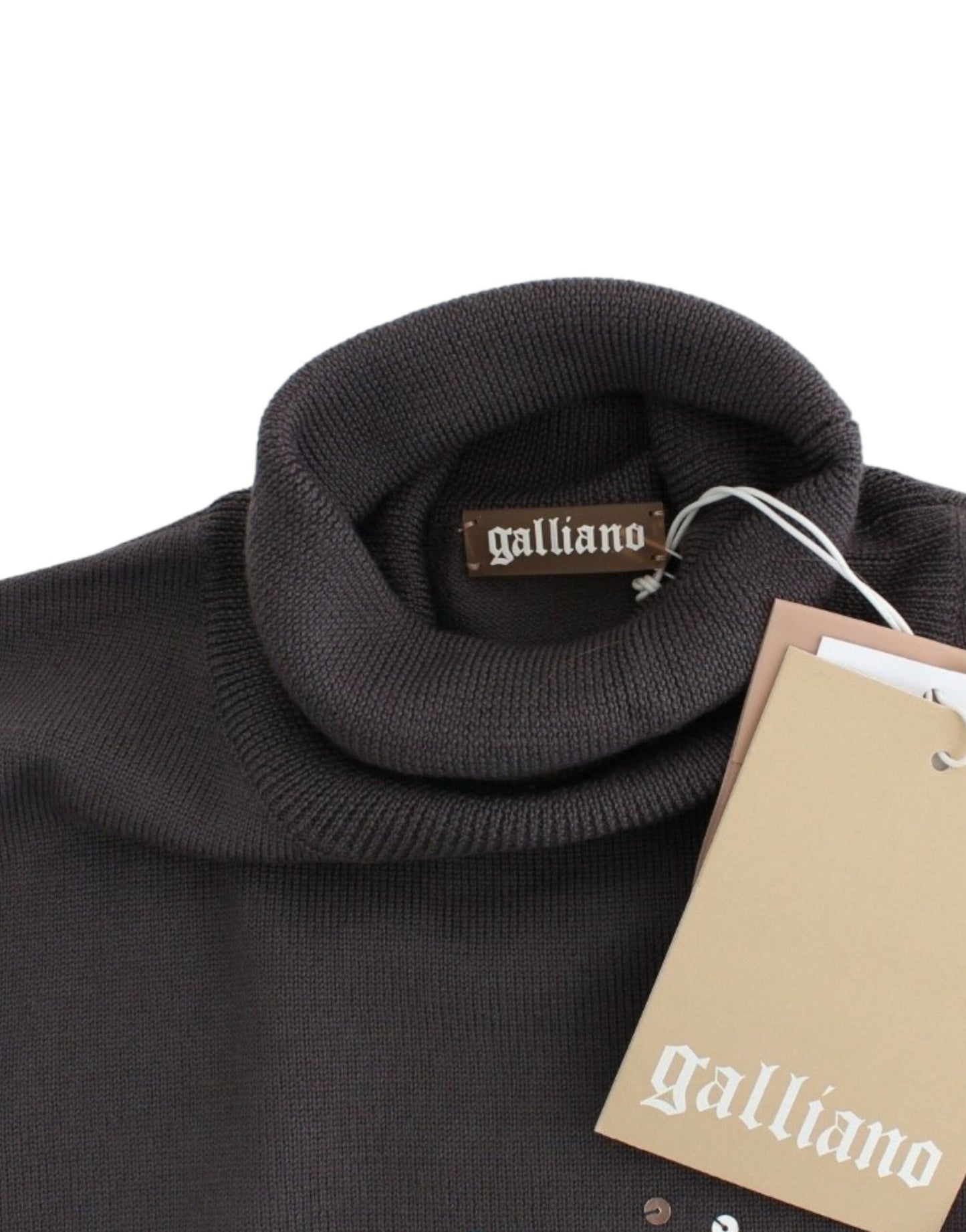 John Galliano Eleganter Rollkragenpullover aus Schurwolle