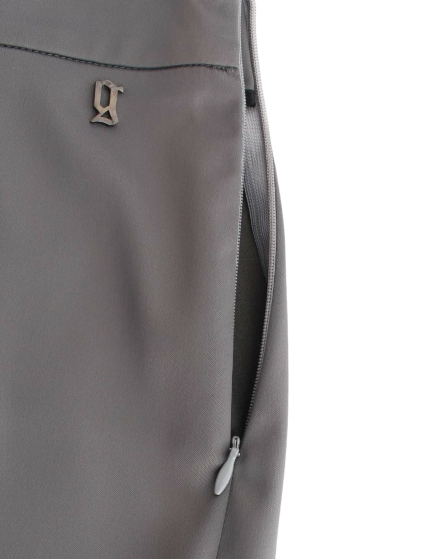 John Galliano Chic grey slim-fit designer trousers