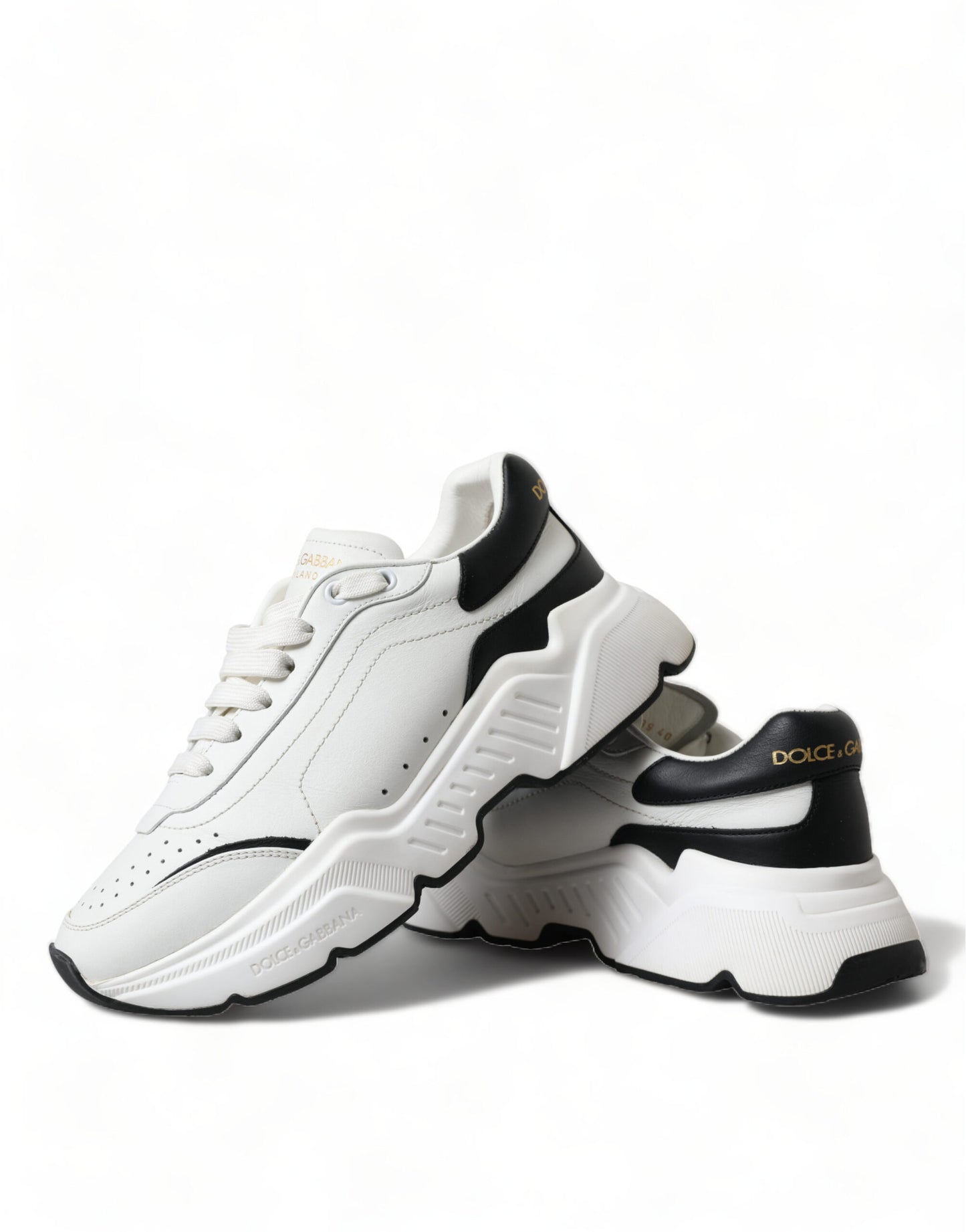 Dolce &amp; Gabbana Chic black and white leather Daymaster sneakers