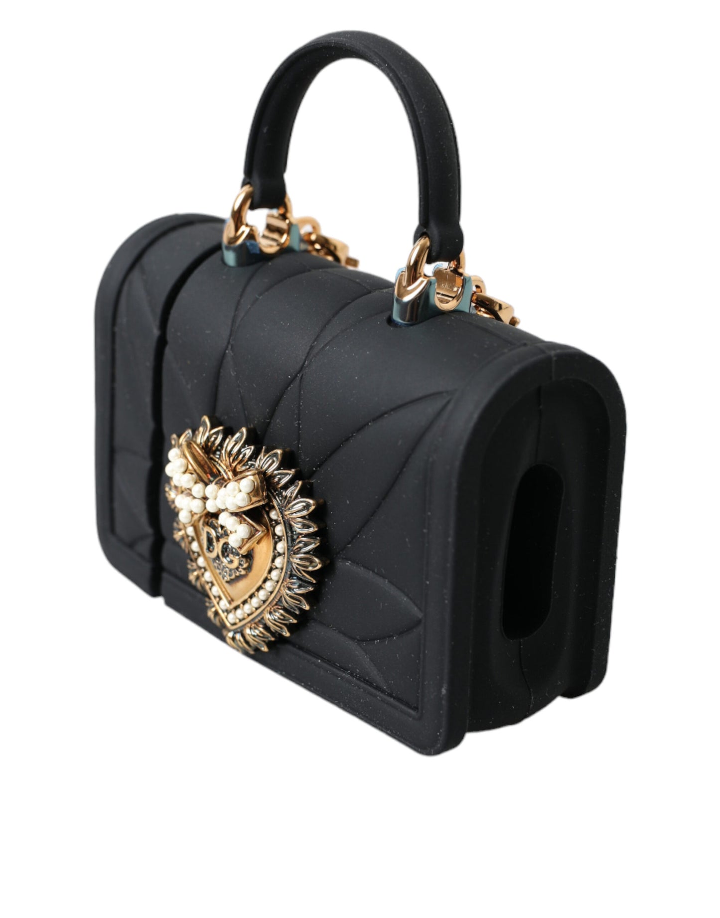 Dolce & Gabbana Exquisite gesteppte AirPods Tasche mit Kettenriemen